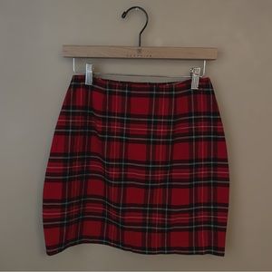 Vintage Plaid Mini Skirt